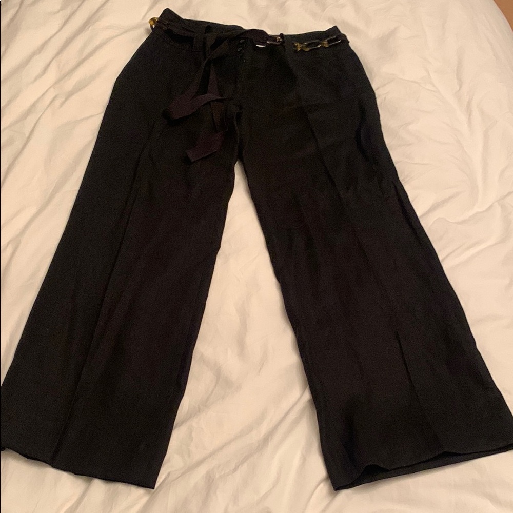 Michael Kors belted linen pants